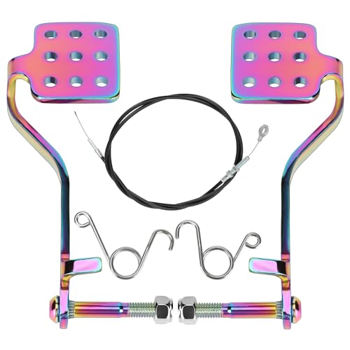 Black Go Kart Brake Pedal with 71” Throttle Cable Kit K54175