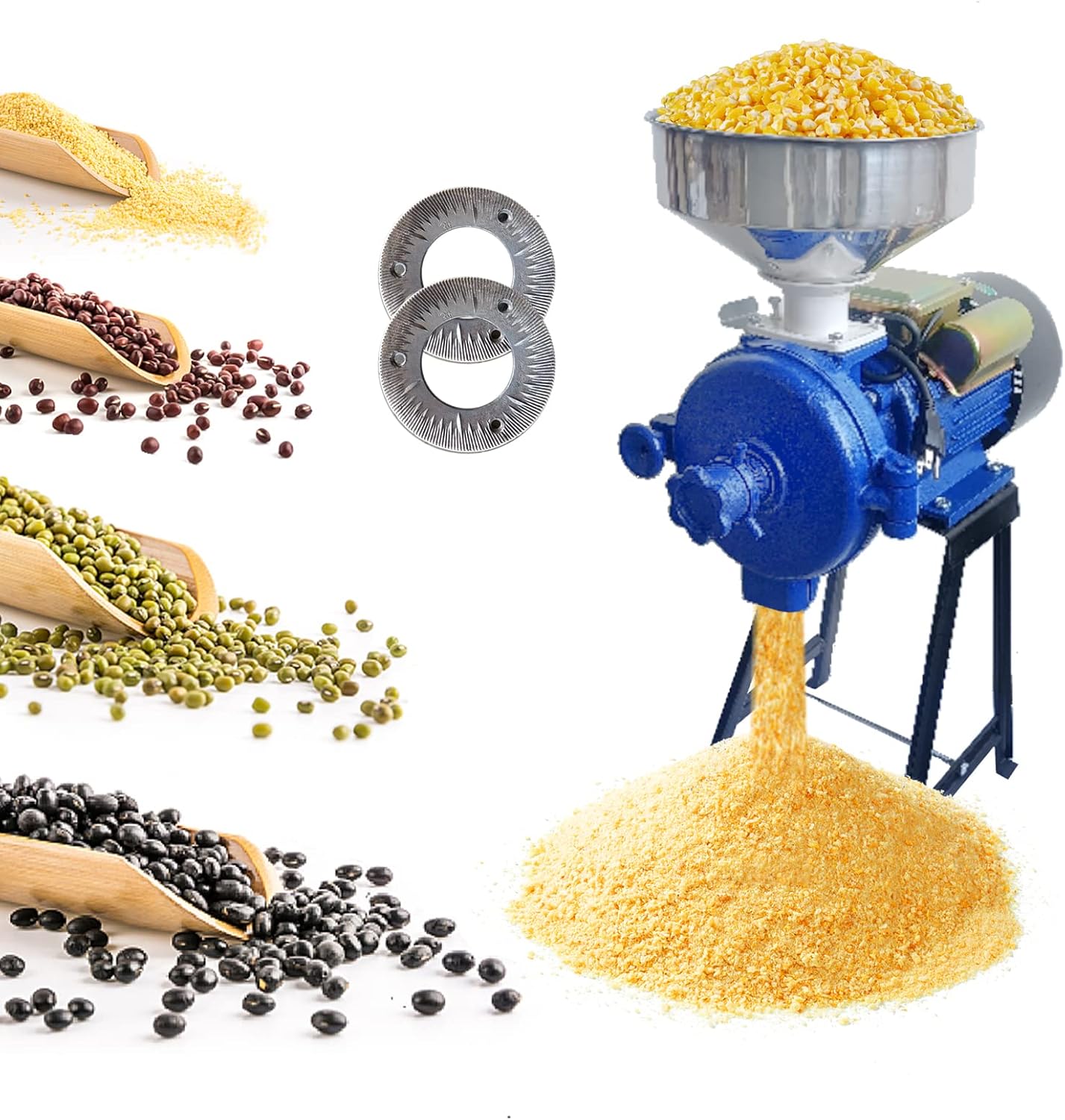 110V 3000W Electric Grain Mill Corn Grinder X92101
