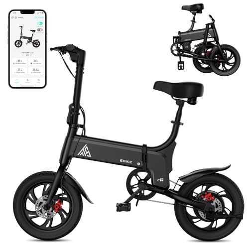 Foldable Electric Bike 14" Pneumatic Tires X539076