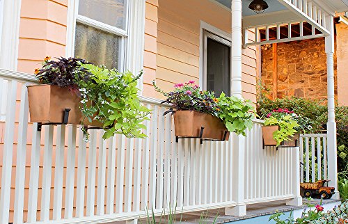 Large Copper Flowerbox Planter J20940