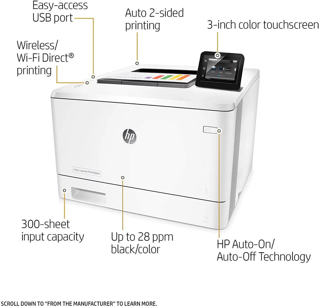 Wireless Color Laser Printer with Duplex Printing N66023
