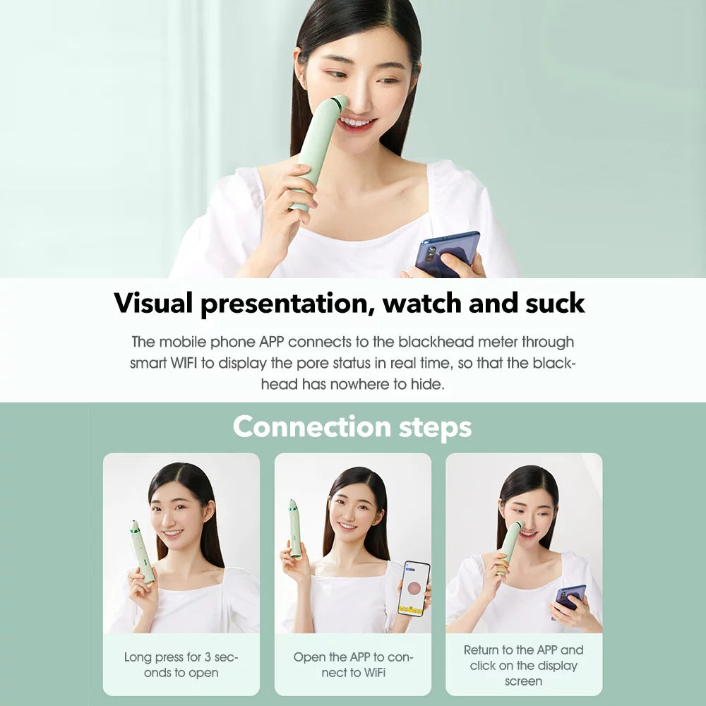 Blackhead Remover with Camera and Suction Probes J546837