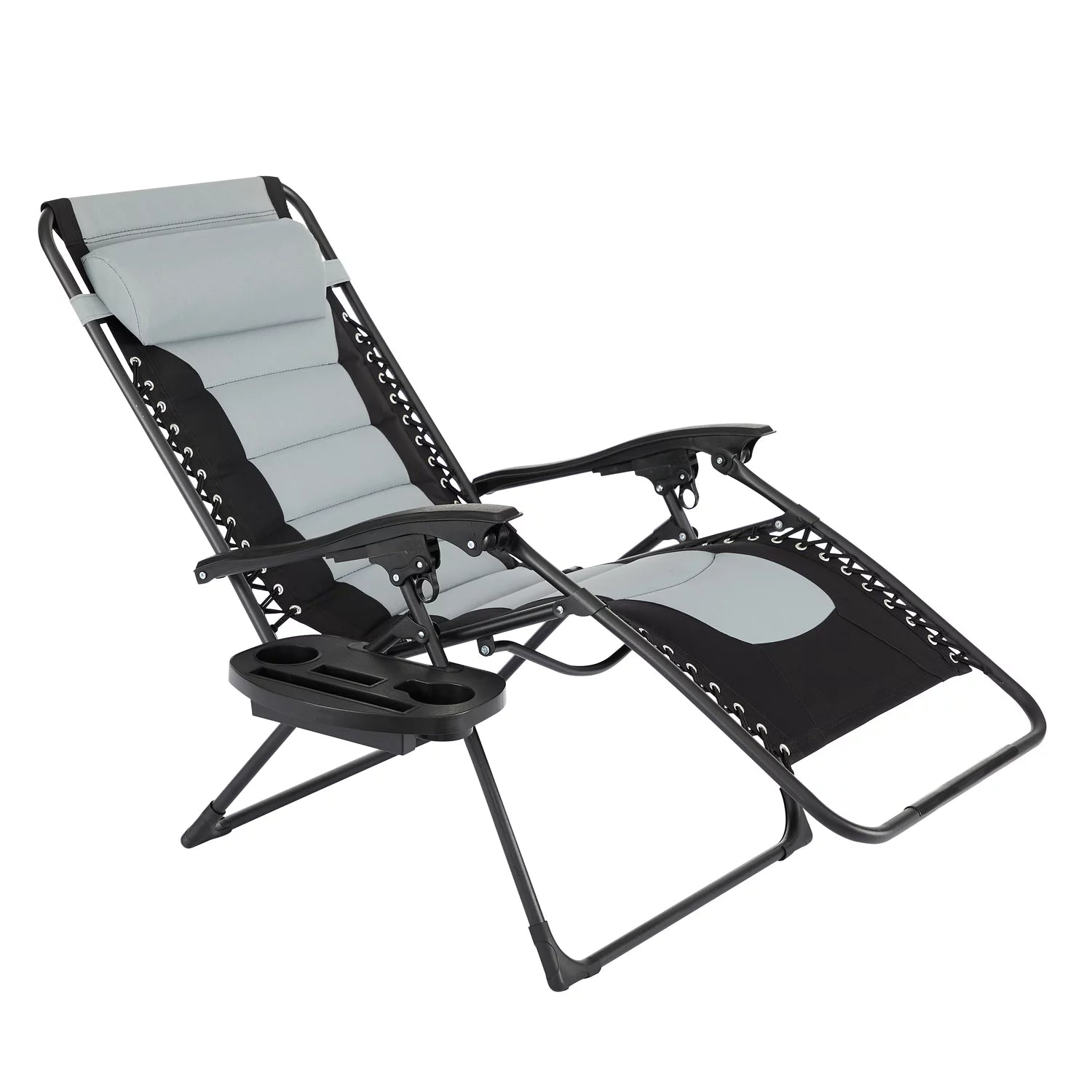 Oversized Zero Gravity Folding Lounge Chair Gray Q841