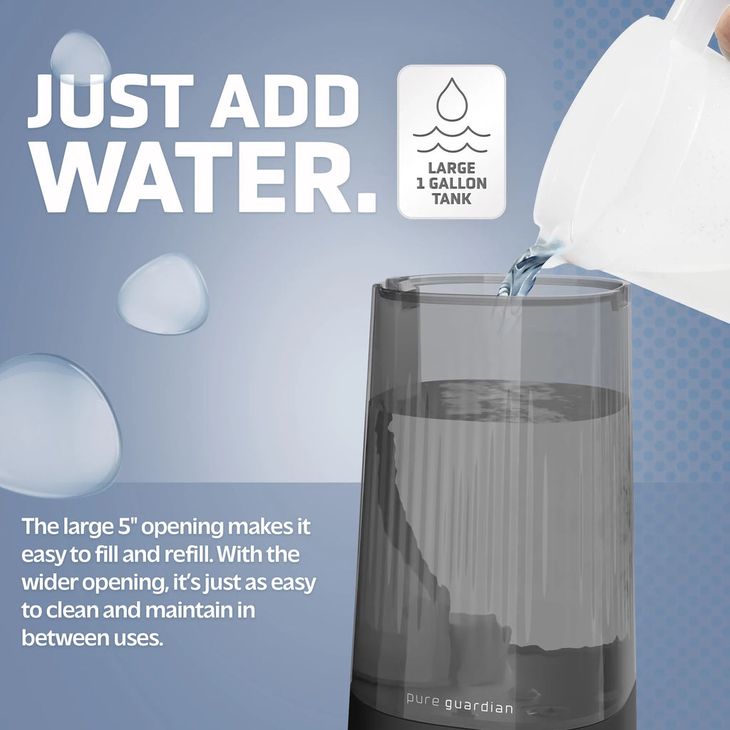 1 Gallon Ultrasonic Cool Mist Humidifier with Aroma Tray G4660