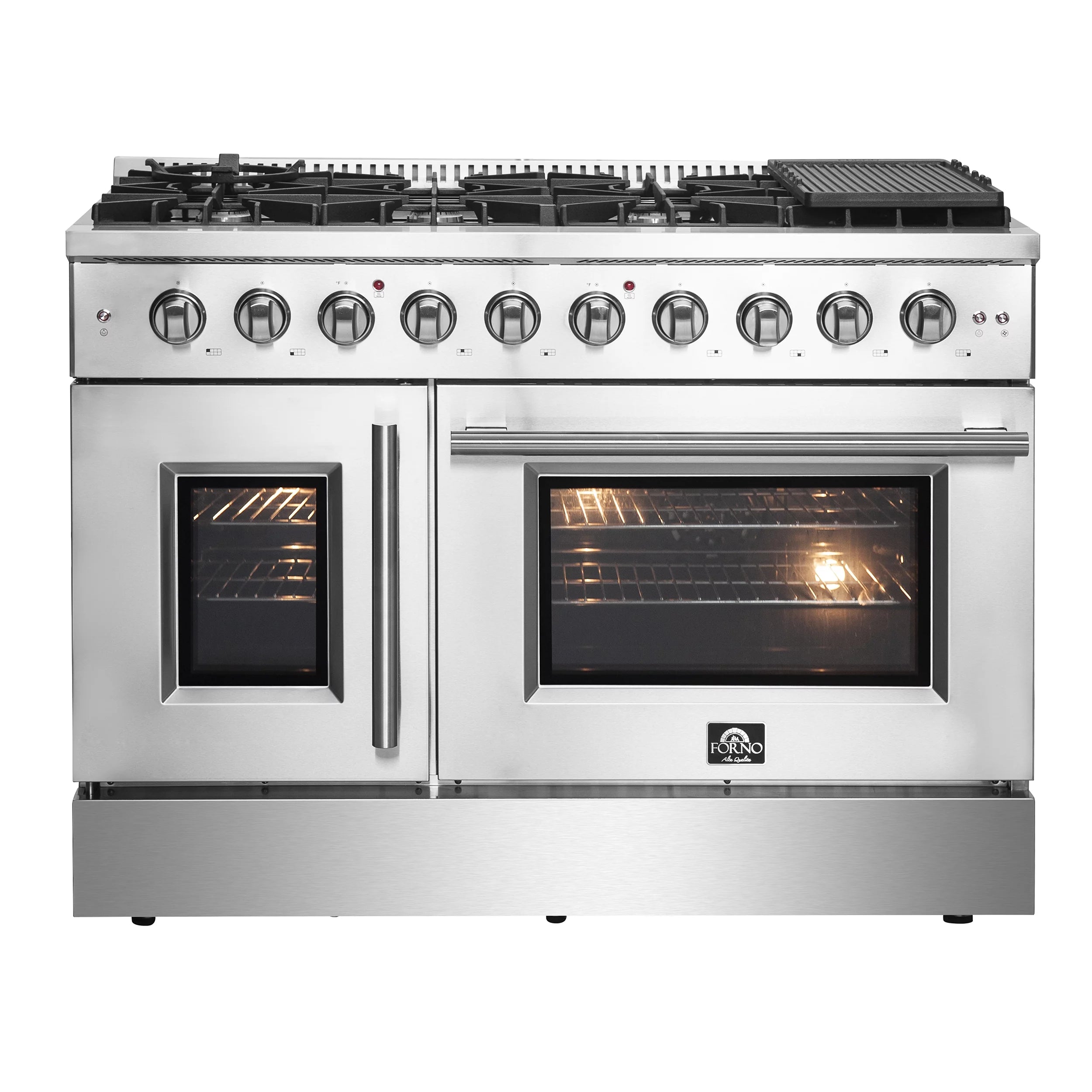 48" Freestanding French Door Gas Range T264896