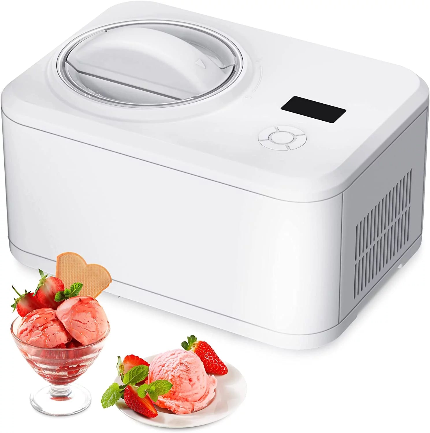 1.5qt Electric Ice Cream Maker with Compressor D548