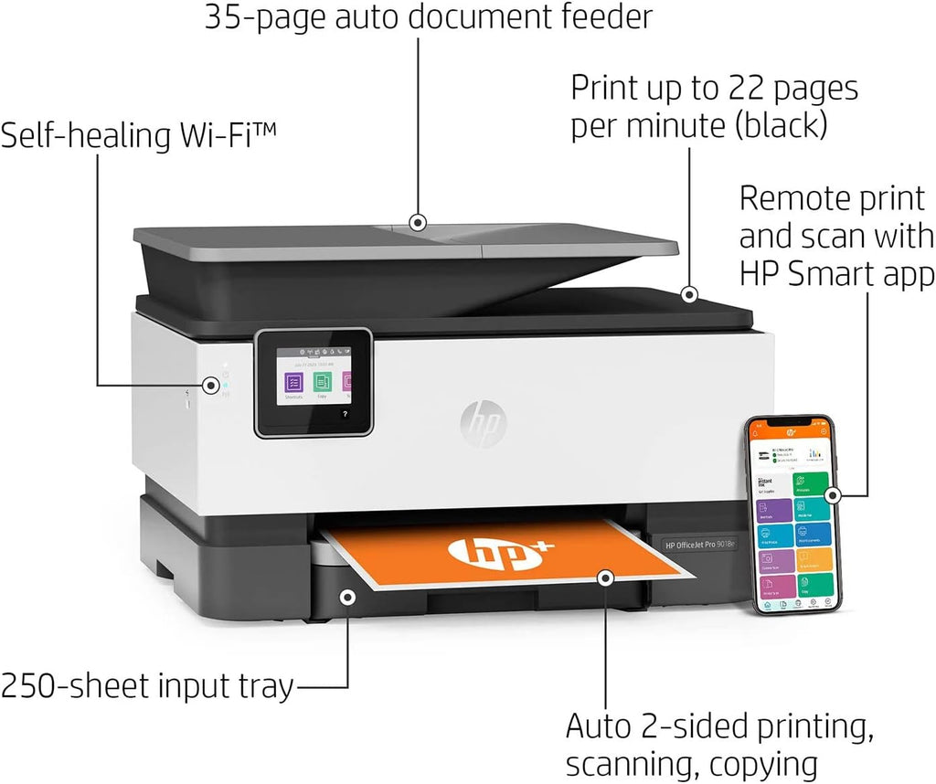 Gray Wireless Color Inkjet Printer B77485
