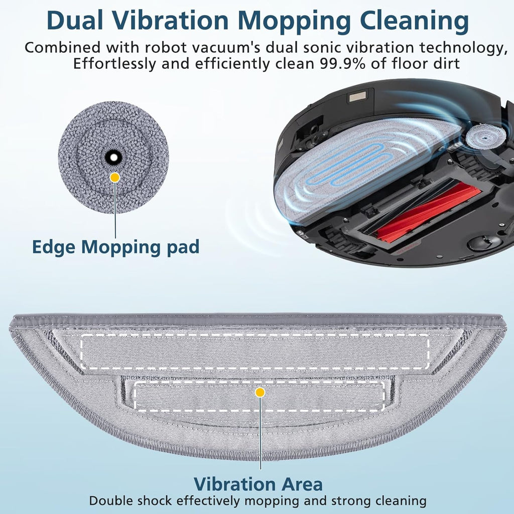 6 Pack Mop Pads for Robot Vacuum Cleaner T965369