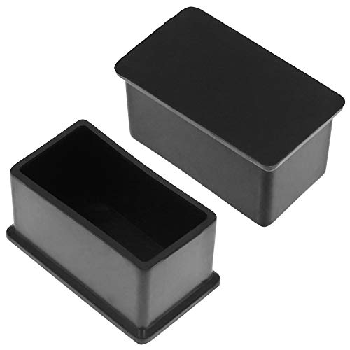 20Pcs Rectangle Rubber Furniture Leg Caps 3/4" x 1-1/2" A9147