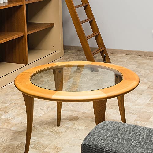 39" Round Glass Table Top 1/2" Thick Tempered Beveled Edge Q645