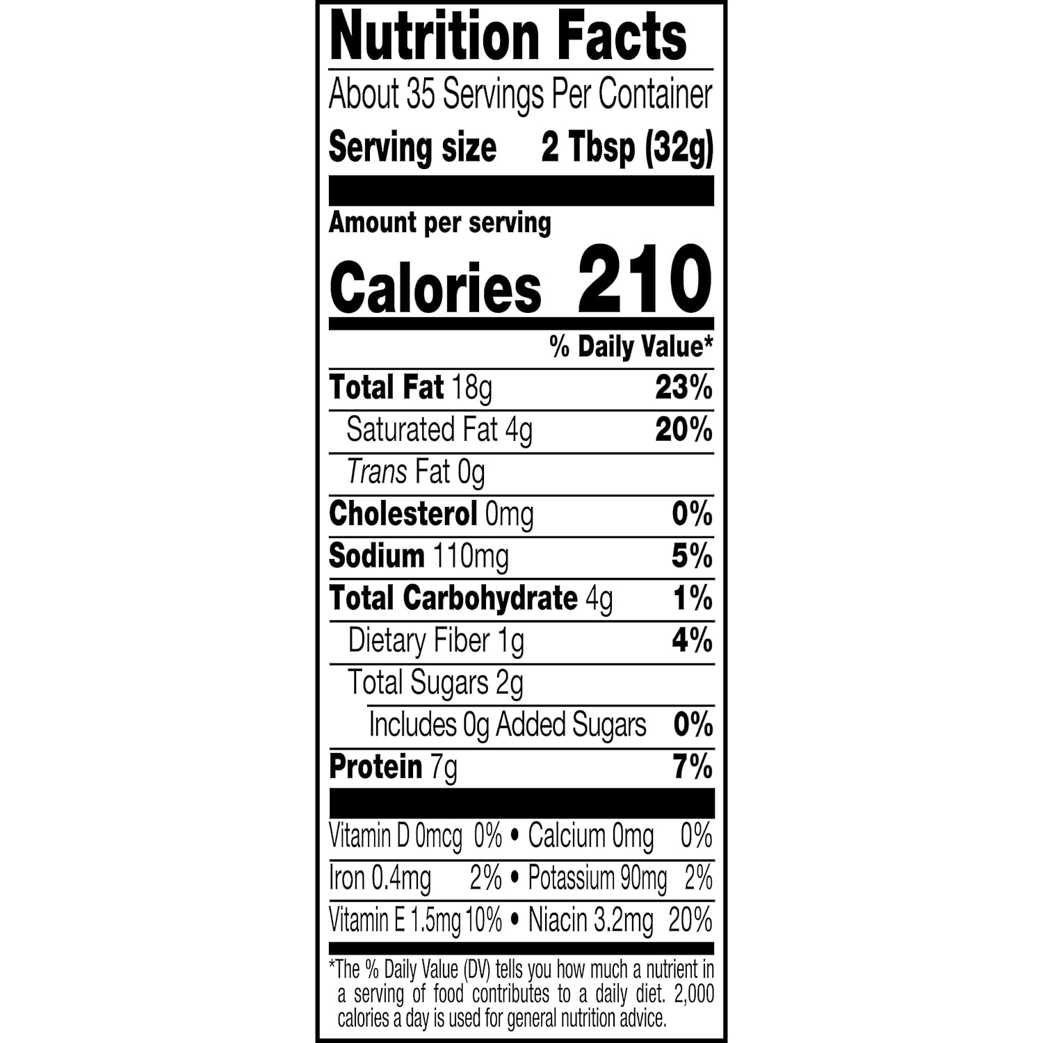 Creamy Peanut Butter Spread, No Sugar Added, 40 oz jar (Pack of 2) Z9760