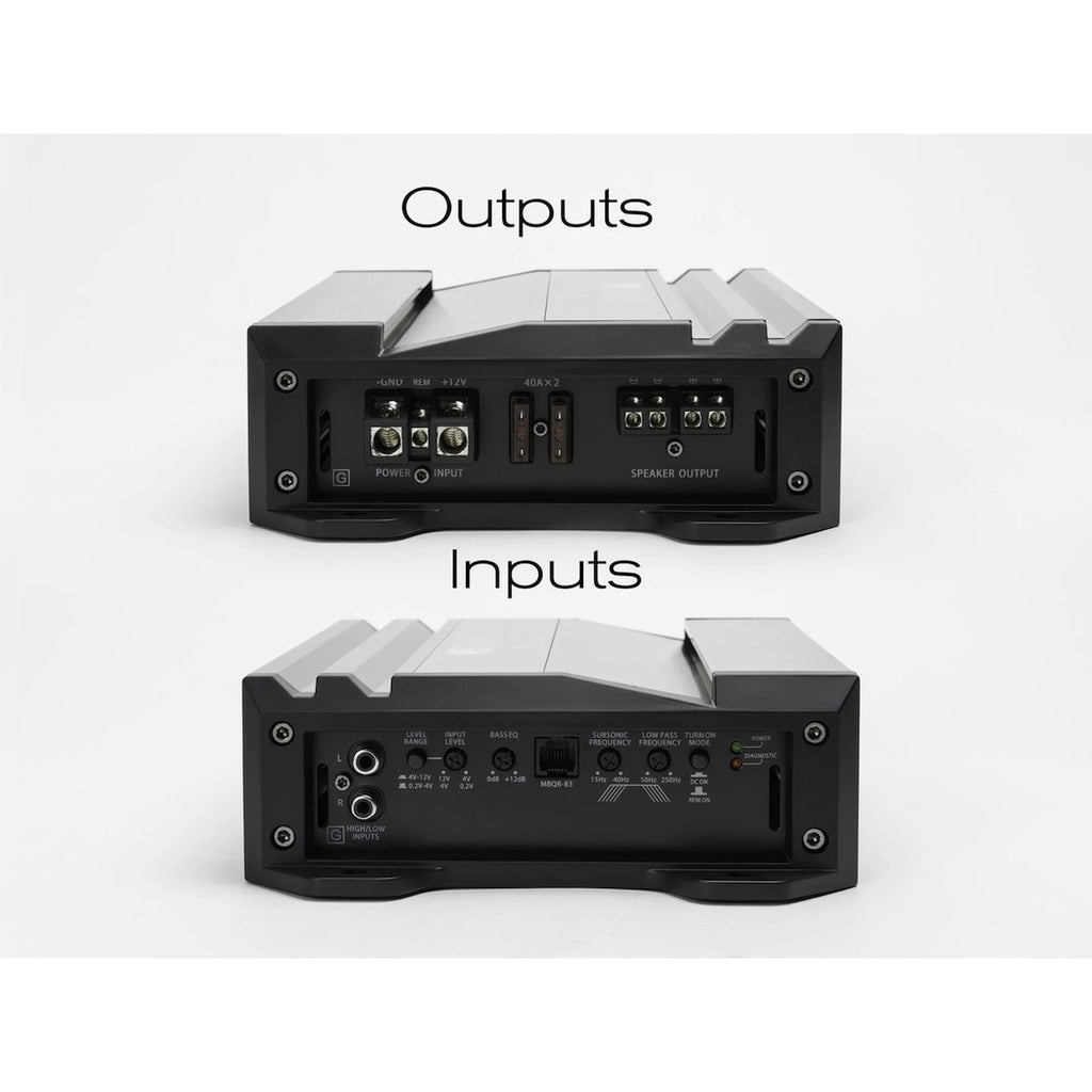 Black Class D Car Audio Amplifier F4455
