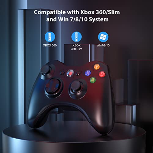 Black Wireless Controller for Xbox 360 S478