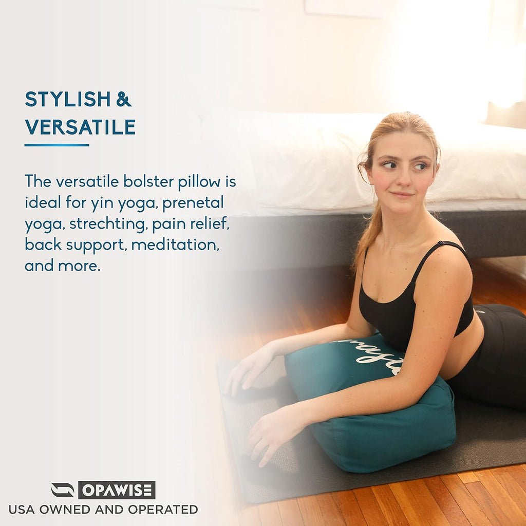 Rectangular Yoga Bolster with Washable Cover Y6927