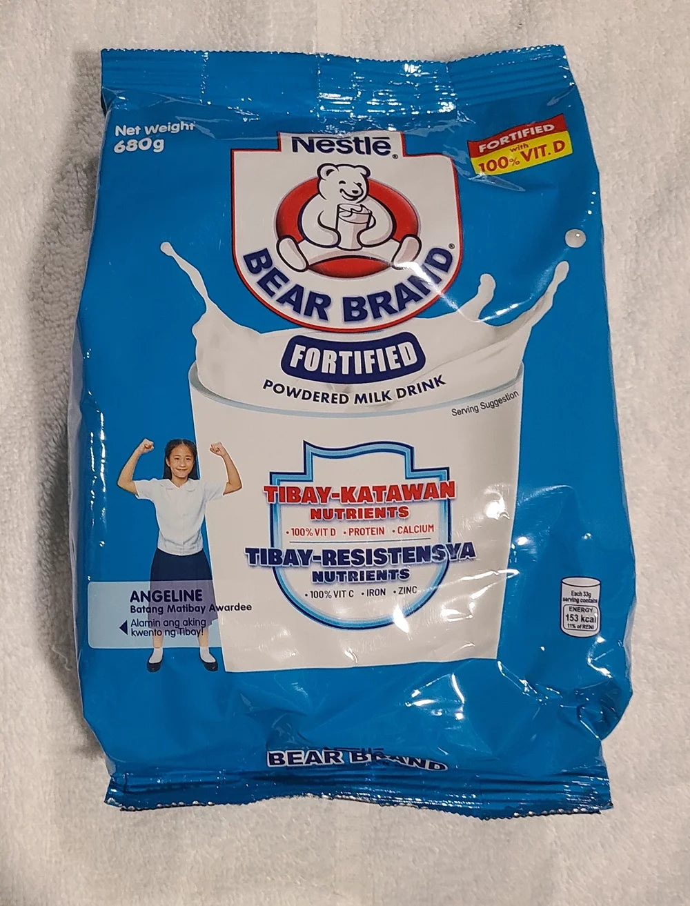 Fortified Powdered Milk Drink with Iron, Zinc & Vitamin C, 680 grams x3 packs X874