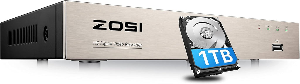 16CH 5MP Surveillance DVR Recorder with 2TB Hard Drive G614