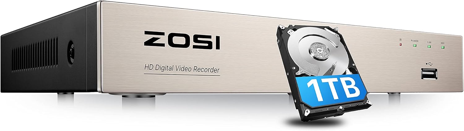 16CH 5MP Surveillance DVR Recorder with 2TB Hard Drive G614