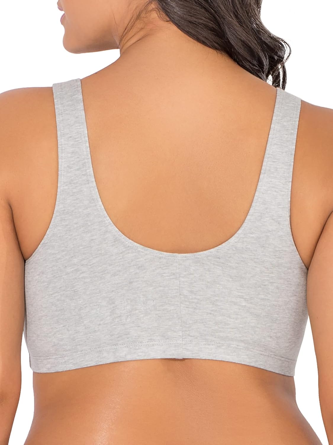 Heather Grey/White 2-Pack Sports Bra L18675
