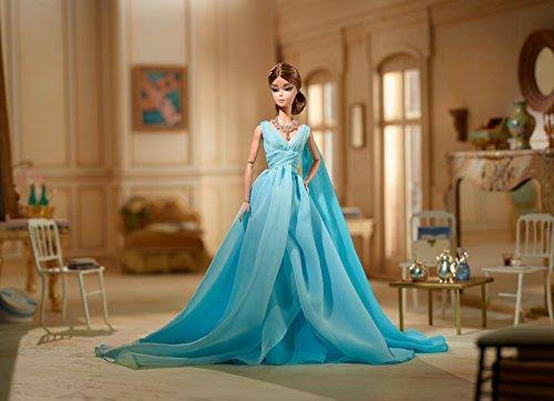 Blue Chiffon Ball Gown Doll Y4226