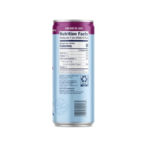 Clearly Canadian Mountain Blackberry Sparkling Water, 24-Pack P269