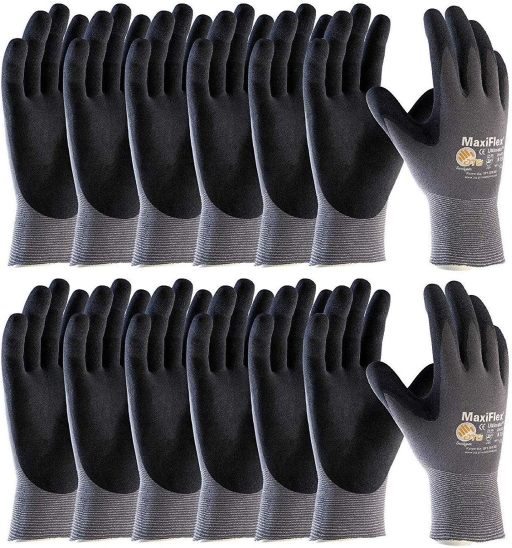 Seamless Knit Nylon/Lycra Glove with Nitrile Coated Micro-Foam Grip, Small I74435