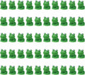 50 Pcs Green Plastic Frog Figurines Miniature Garden Decor E449250