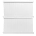 White Vinyl Privacy Fence Panel Kit G495923