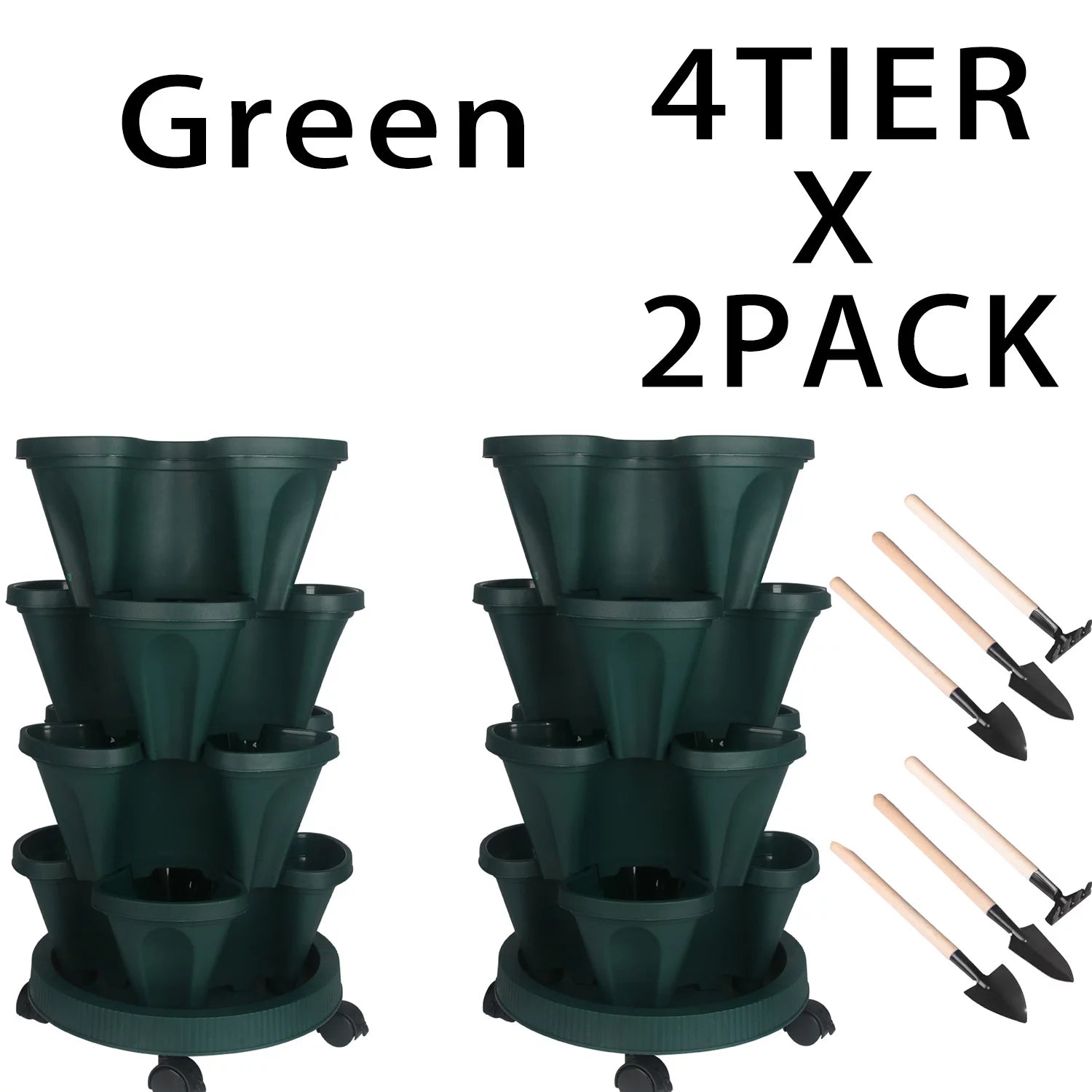 4 Tier Stackable Garden Planter E212