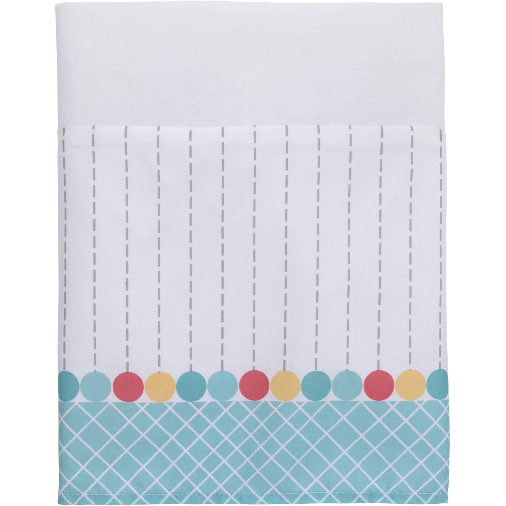 4-Piece Crib Bedding Set, Gray, Red, Blue R460