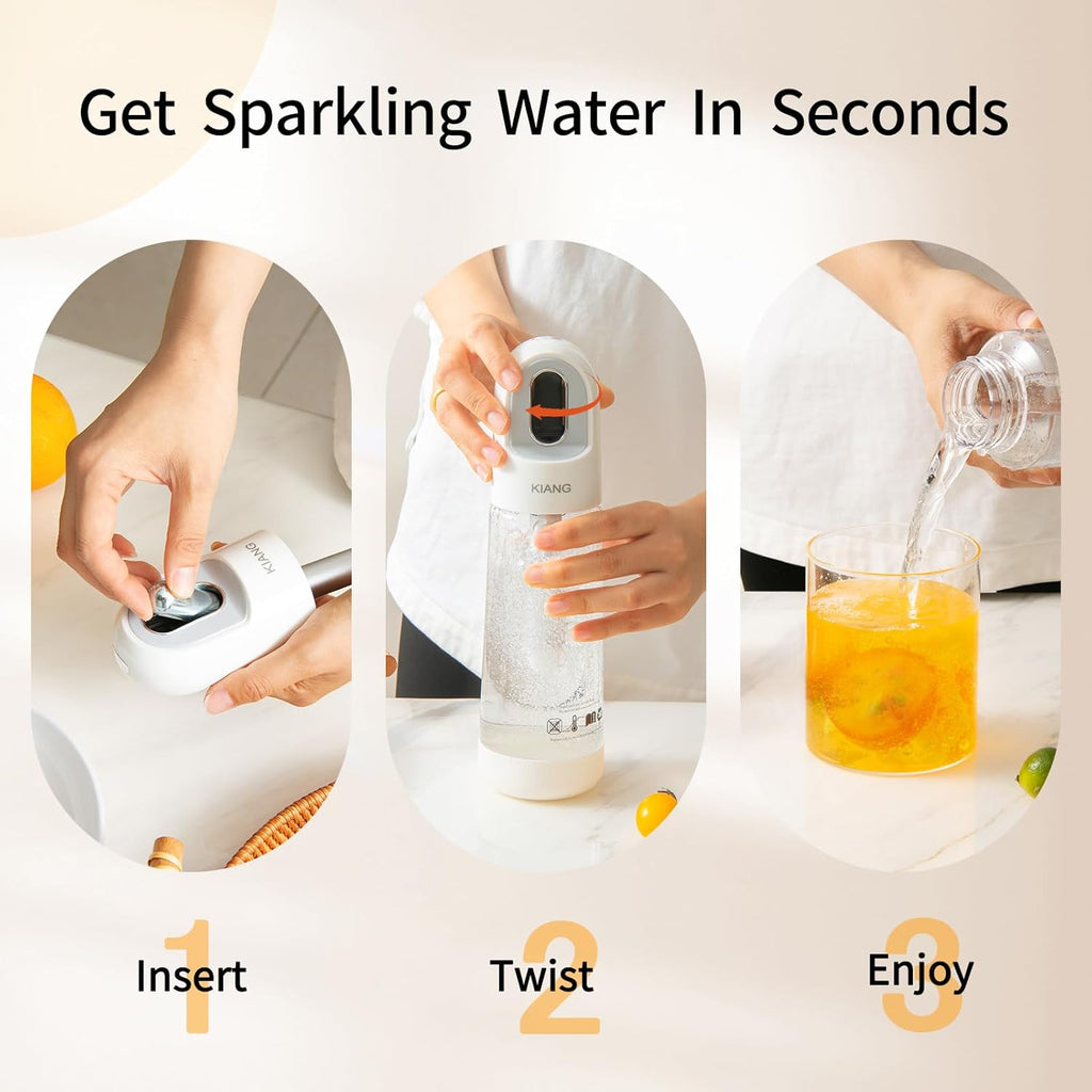 White Soda Maker Compatible With 8 Grams CO2 Charger C167