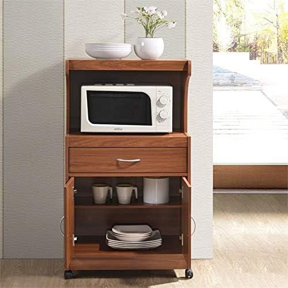Cherry Microwave Kitchen Cart L46772