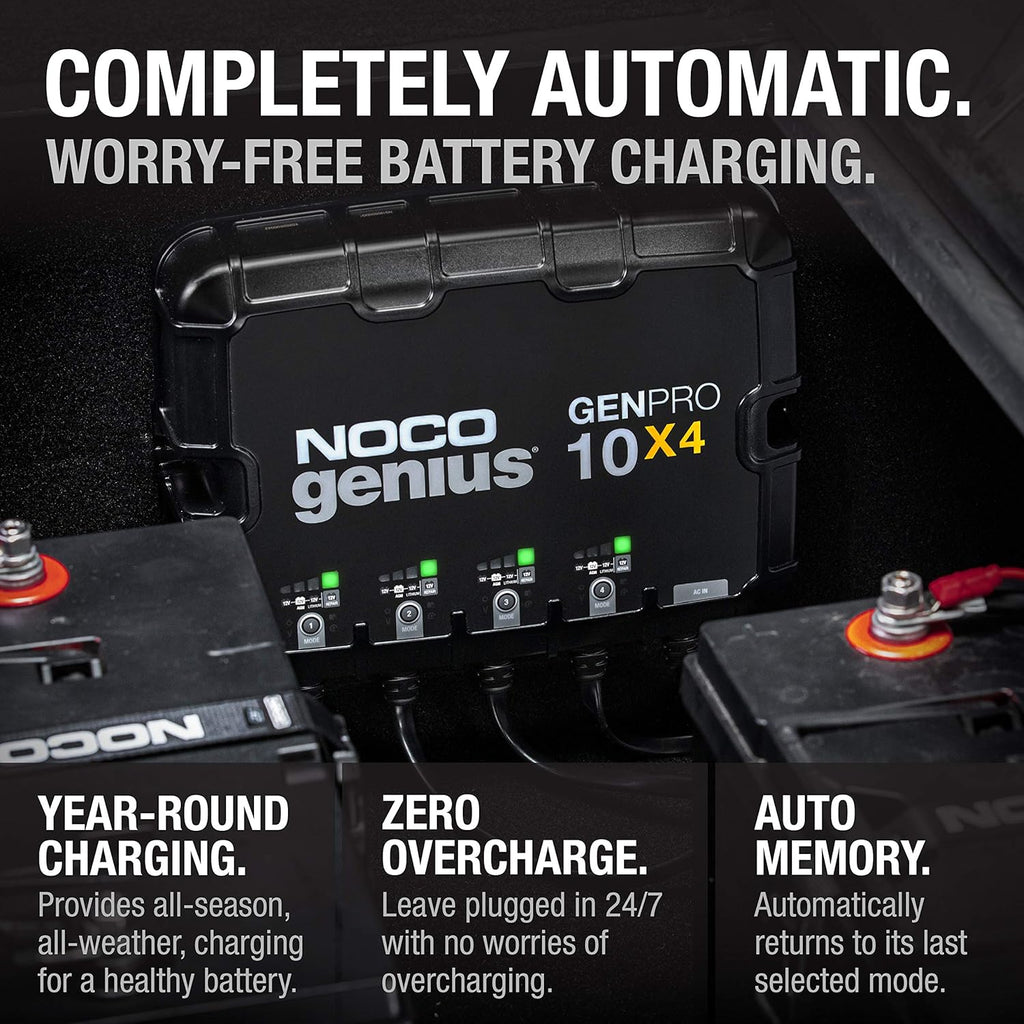 4-Bank 40-Amp Fully-Automatic Smart Marine Charger R84562