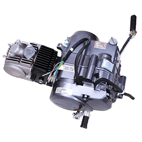 125CC 4-Stroke Semi Auto Engine Motor, 4 Speed, Single Cylinder Air-Cooling w/Reverse Electric Starter D68650