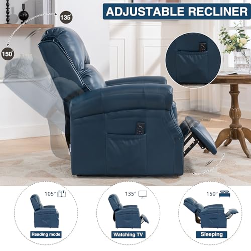 Oversized Power Lift Recliner Chair with Heat and Massage W7794