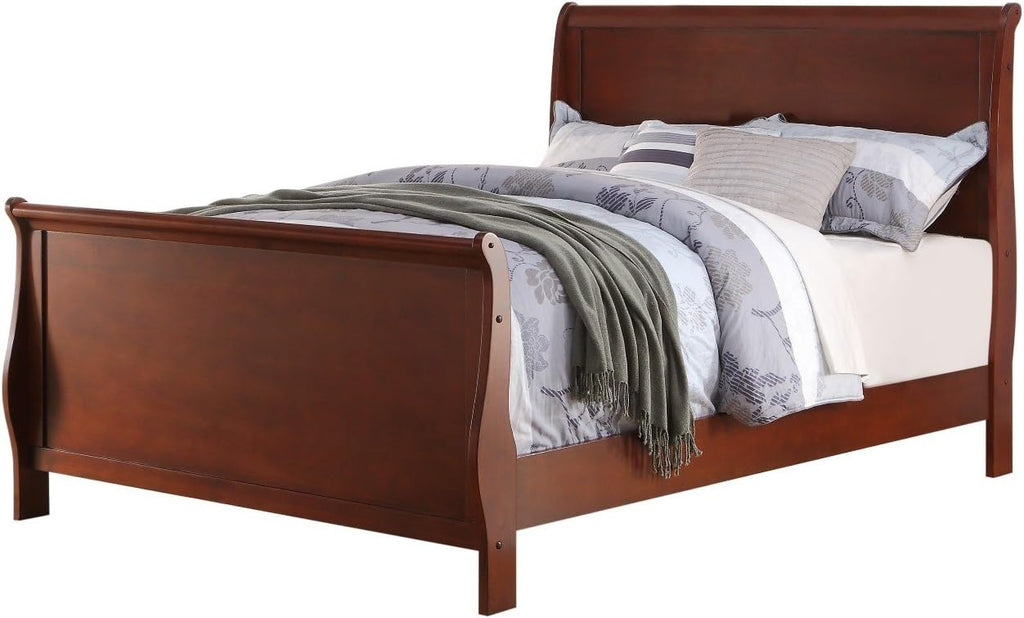 Brown Twin Bed D642