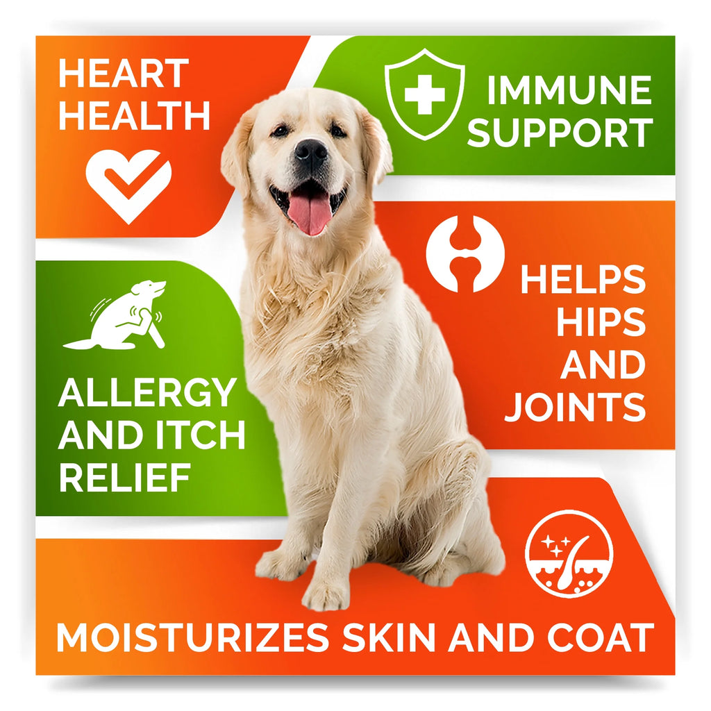180 Chews Fish Oil Omega 3 Dog Treats F658919
