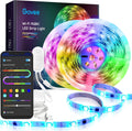 32.8ft RGBIC LED Strip Lights WiFi Color Changing Segmented Control Music LED Lights Waterproof 2x16.4ft Pack of 2 N37610