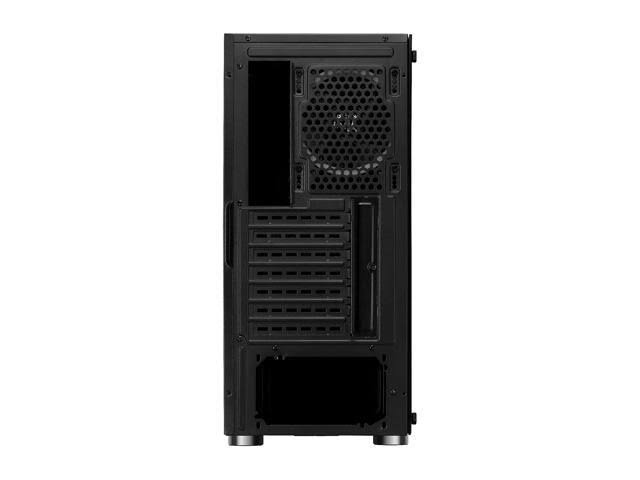 ATX Mid Tower PC Computer Case with Dual Ring Blue LED Fans R94402