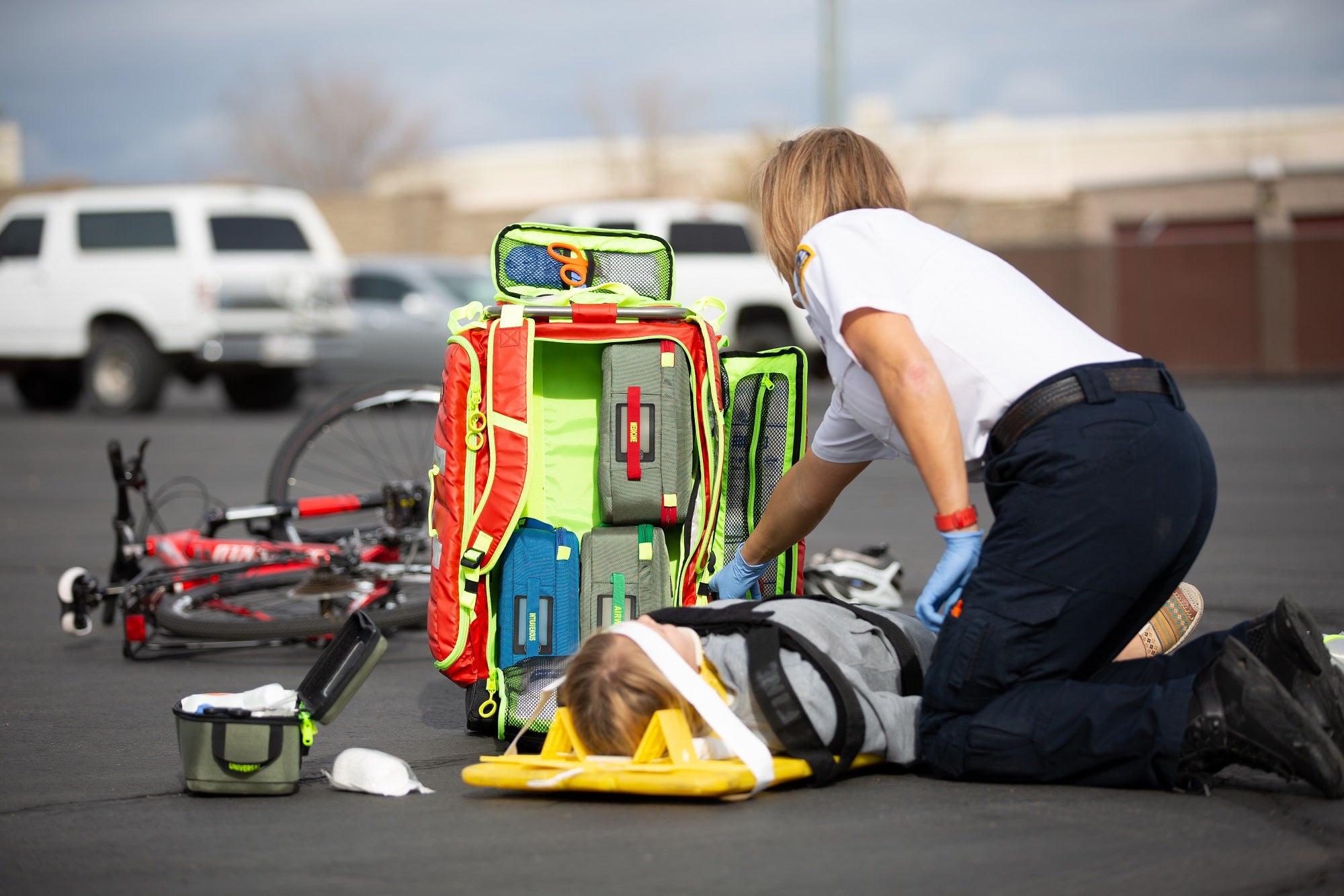 Red EMS Backpack D4760