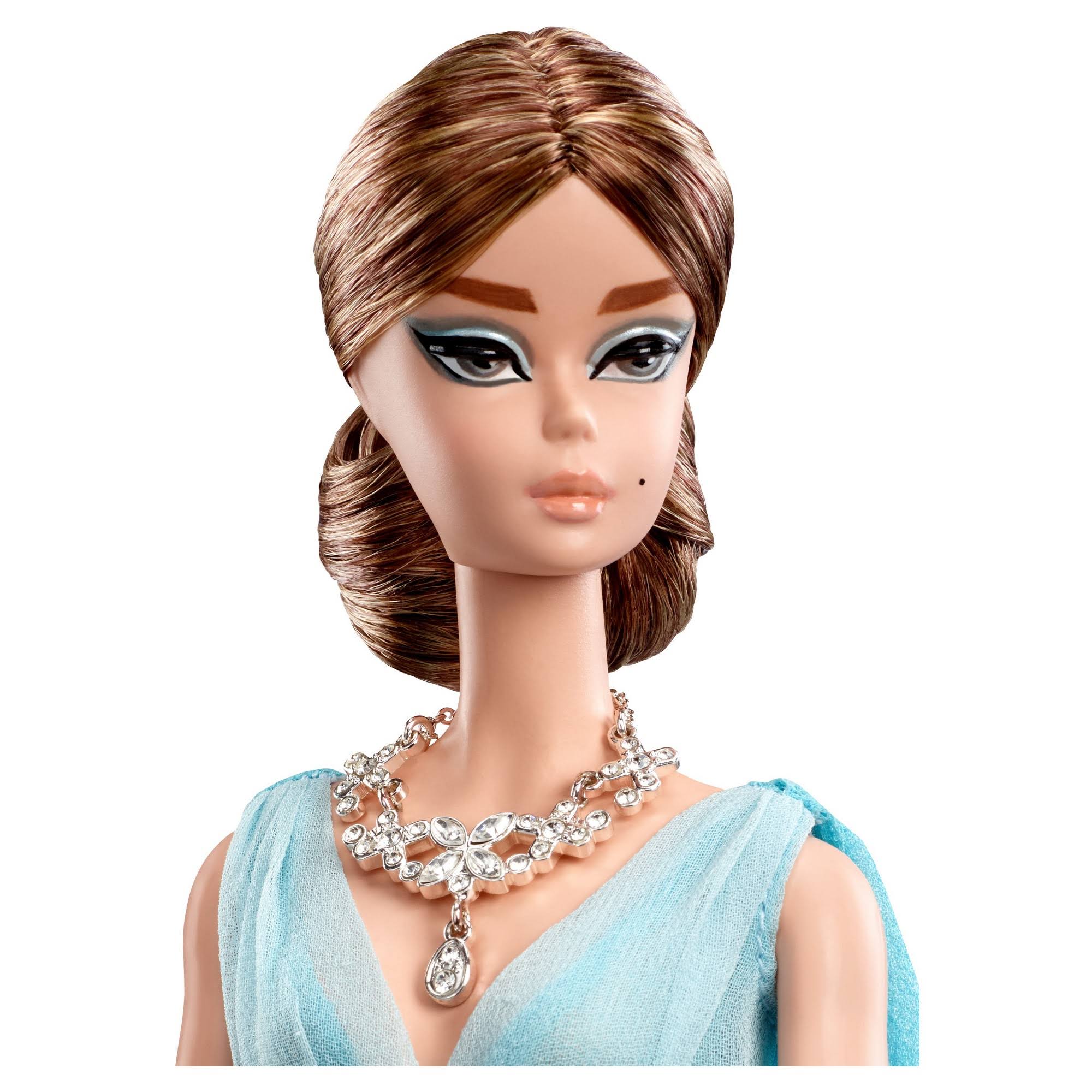 Blue Chiffon Ball Gown Doll Y4226