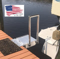 Silver Aluminum Folding Dock Step T802