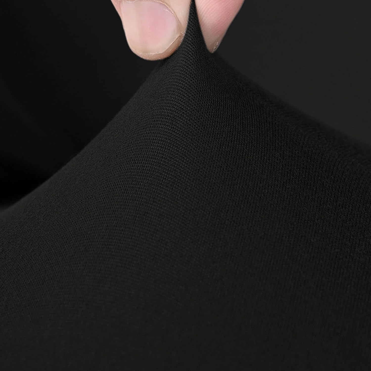 Black Stretchy Polyester Gaming Chair Cover Set of 4 M90744