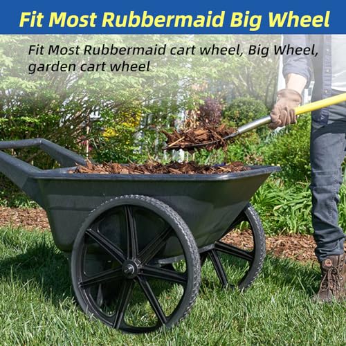 2 Pcs 20" Flat Free Tire and Wheel with 3/4" & 5/8" Bearing V48101