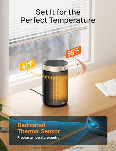 1500W PTC Ceramic Space Heater with Thermostat and Remote G58532