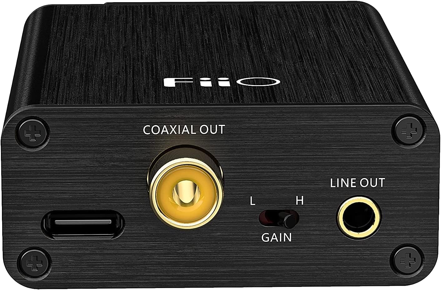Black USB Headphone Amplifier DAC with 3.5mm Audio Cable 6 Ft I942942