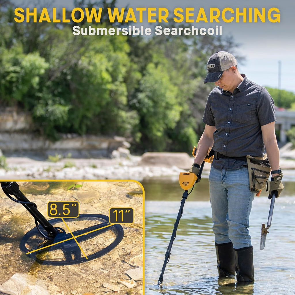 Metal Detector with Waterproof Coil and Carry Bag U655532