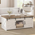White 48 Inch Lift Top Coffee Table with Storage B597