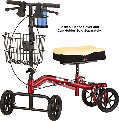 Red Heavy Duty Knee Scooter, 400 lb Weight Capacity M299108