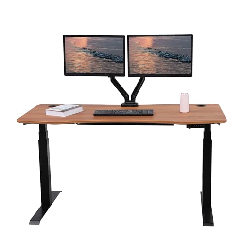 White Height Adjustable Standing Desk U9322