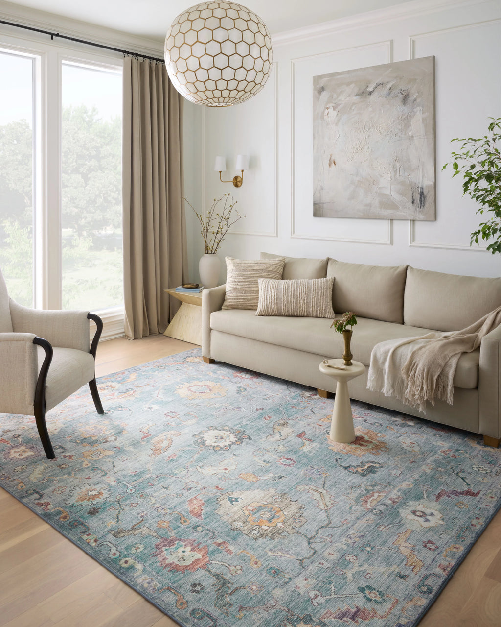 Denim / Multi 5'-0" x 7'-6" Area Rug G2678